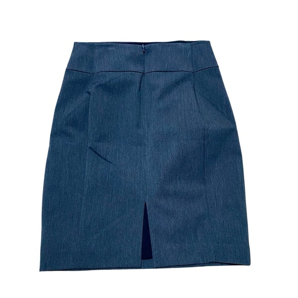 Express Gray Tailored Pencil Skirt Size 2 — Lined Workwear Classic - Picture 6 of 10